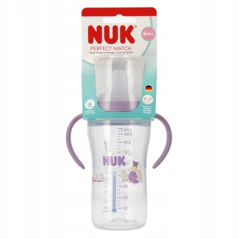 NUK Perfect Match mokomasis kūdikio buteliukas Hippo 260 ml