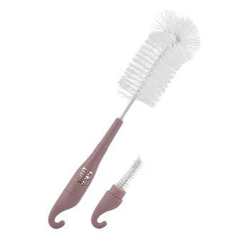 Buteliuko ir žinduko šepetėlis Lorelli Blush Pink, 0+ mėn.