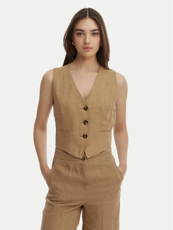 Marella Kostiuminė liemenė Veranda 2615151032 Smėlio Regular Fit