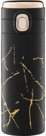 Termo puodelis Marble 350 ml juoda AMBITION