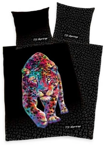 MCU Leopard Satin Sengetøj by P.D. Moreno - 100 procent bomuld