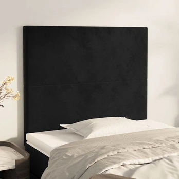 Galvūgalis, 2vnt., juodos spalvos, 80x5x78/88cm, aksomas