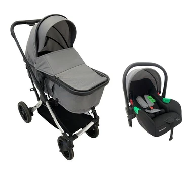 Universalus vežimėlis KikkaBoo Combo 3in1, One Grey