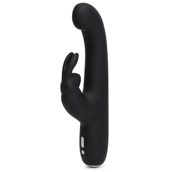 Happy Rabbit - Slimline G-Spot Rabbit Vibrator Black vibratorius kiškutis