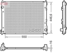 Radiatorius, variklio aušinimas DENSO DRM40110