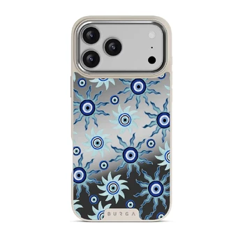 Blue Gaze - iPhone 17 Pro Max Case, Elite Mirror Light (MagSafe) / Silver
