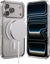 „Crong Clear MAG“ dėklas – „MagSafe iPhone 17 Pro“ (skaidrus)