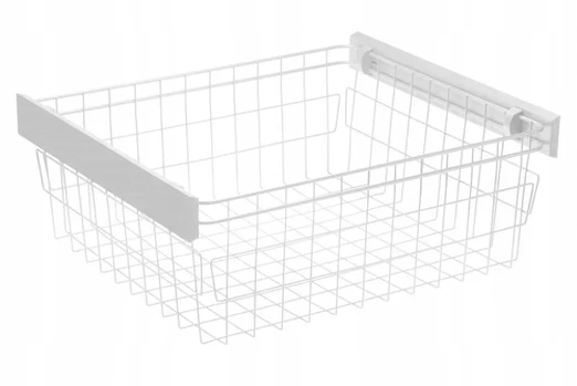 Wardrobe basket SMART 800mm (set without guides) - baltas