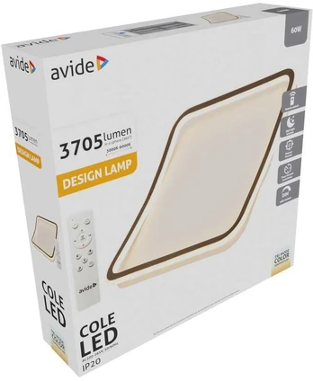 LED Lubinis šviestuvas AVIDE Cole 60W su pulteliu