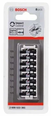 Bosch Suktuvo antgaliai T25/L25 8 vnt./Impact Control