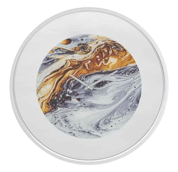 Sieninis laikrodis MIRROR GREY, Ø 60 × 5 cm