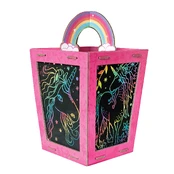 BOX CANDIY - Scratch Art Lantern - Totally Twilight Unicorns - (BC-1923) kaina