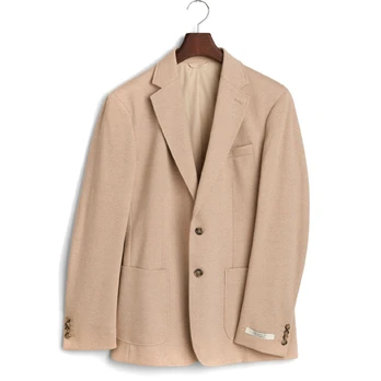 Švarkas vyrams, Chaki, Slim two-tone jersey blazer