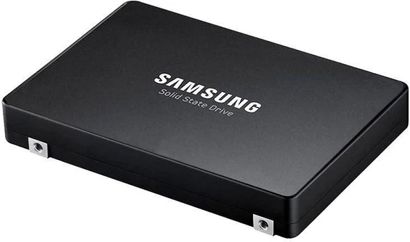 SSD SAMSUNG SSD series PM9A3 7.68TB PCIe Gen4 NVMe Rašymo greitis 4000 MBytes/sec Skaitymo greitis 6800 MBytes/sec Form Factor U.2 MTBF 2000000 hours MZQL27T6HBLA-00A07