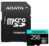 Adata MEMORY MICRO SDXC 256GB W/AD./AUSDX256GUI3V30SA2-RA1 ADATA