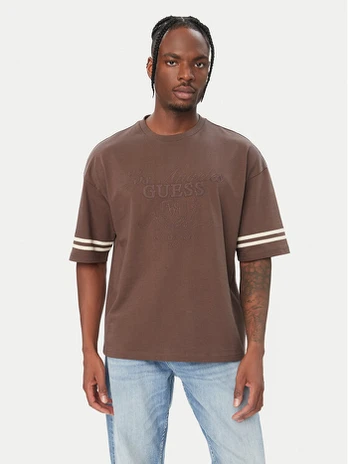 Guess Marškinėliai 183471 Ruda Classic Fit