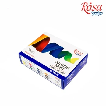 Guašas dailininkams Rosa Studio 12x20 ml
