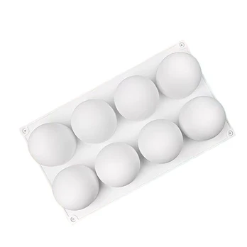 Silikoninė forma 3D rutuliai, 8 ertmių