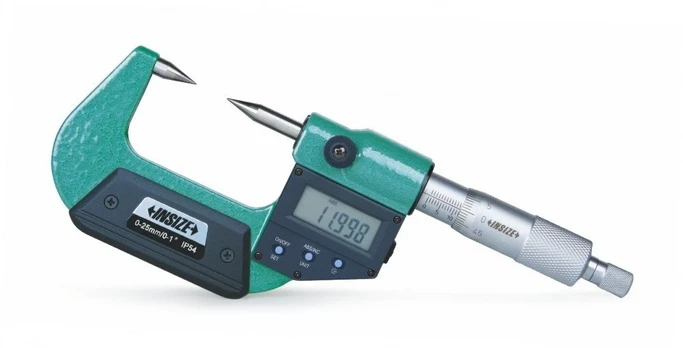 Insize MIKROMETRAS SKAITMENINIS 0-25 TAŠKINIS IP54 TIPAS-B