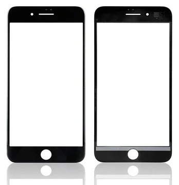 LCD stikliukas Apple iPhone 8 Plus su rėmeliu ir OCA juodas V2 ORG