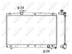 Variklio radiatorius NRF NRF 53401