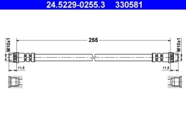 Stabdžių žarnelė ATE 24.5229-0255.3 kaina