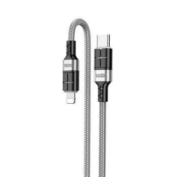 iKaku KSC-696 PD20W fast charging data cable Type-C to Lightning 1.2m Grey