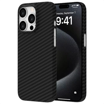 Accezz MagSafe Kevlar® dėklas, skirtas iPhone 15 Pro Max – juodas
