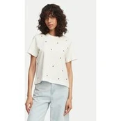 Vero Moda Marškinėliai Sola 10341979 Balta Regular Fit