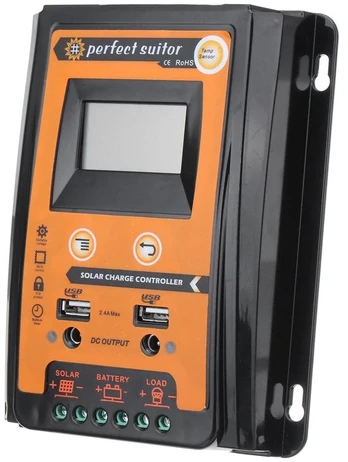 Saulės įkrovimo valdiklis Lcd 70a 12v/24v Pwm H7