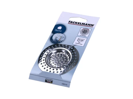 Kriauklės filtras FACKELMANN, metalinis, 7,5 cm, sidabro sp.