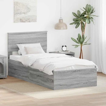 Lovos rėmas Pilkas Sonoma 75 x 190 cm Apdirbta mediena