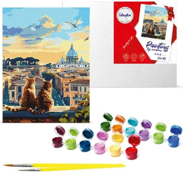 Paint by Number Kit Cats in Rome KHO 6606 30x40 AP0054