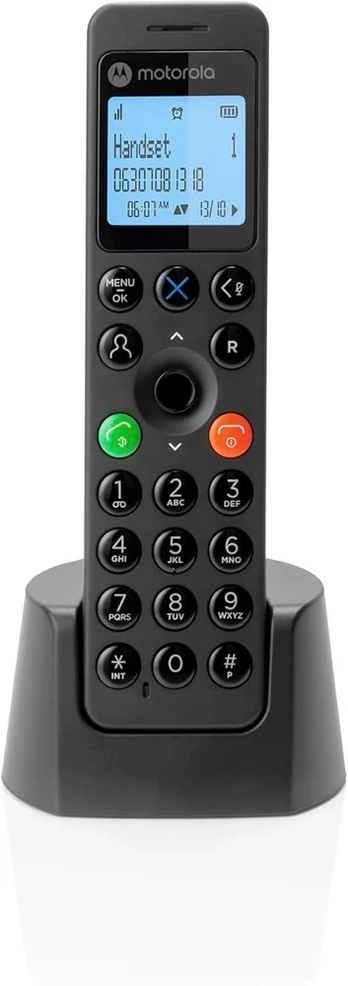 Telefonas stacionarus Motorola DOT201 Juodas - TELEFONAS DECT
