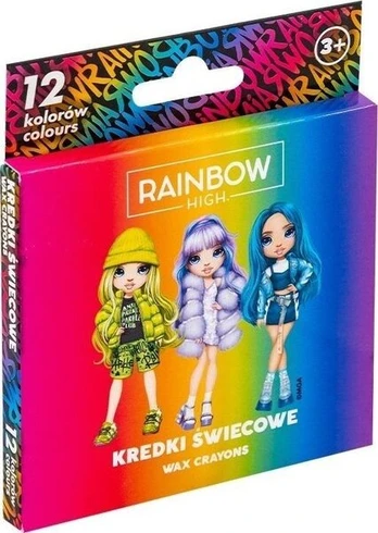 Rainbow High vaško kreidelės Astra, 12 spalvų vaikams