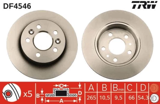TRW DF4546 Brake Disc
