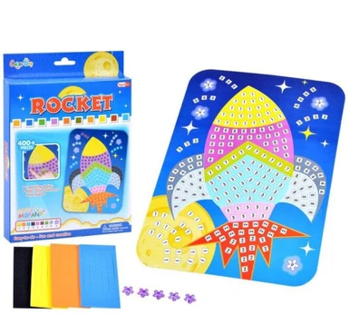 Rocket vaikų kūrybinis rinkinys, deimantinė mozaika „Raketa“