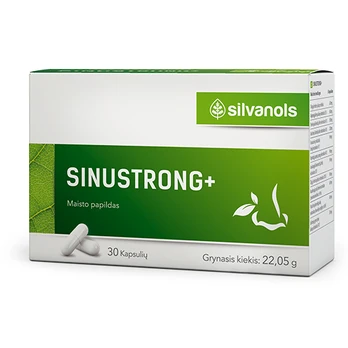 Kvėpavimo takams SINUSTRONG+, 30 kaps. (Dabar 3 už 2 kainą!)