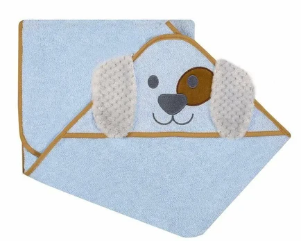 Bathing cover - 325 - TERRY - ANIMALS - size 100x100 - BLUE