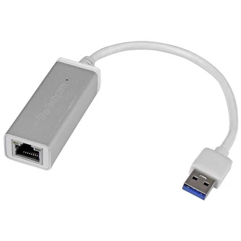 StarTech USB 3.0 NETWORK ADAPTER-Sidabrinis/ALUMINUM DESIGN Sidabrinis FINISH