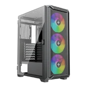 Case|XILENCE|ATX/micro ATX/Mini-ITX|Black|Midi Tower|PC|XG161 kaina