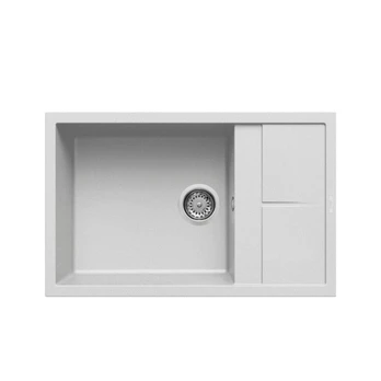 Plautuvė granitinė UNICO 310 78x50 balta 68, J016196