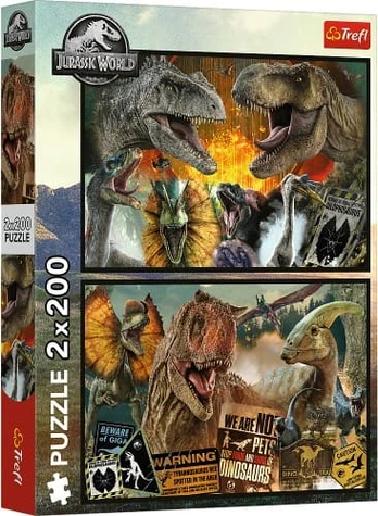 Trefl Dėlionė 2x200 Prehistoryczny wiat/Universal 13316