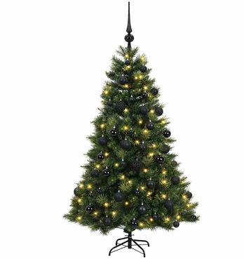 Dirbtinė kalėdinė eglutė su rutuliuku 150 cm 150 LED