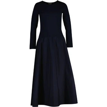 Midi suknelė moterims, Mėlyna, midi jersey woven combo