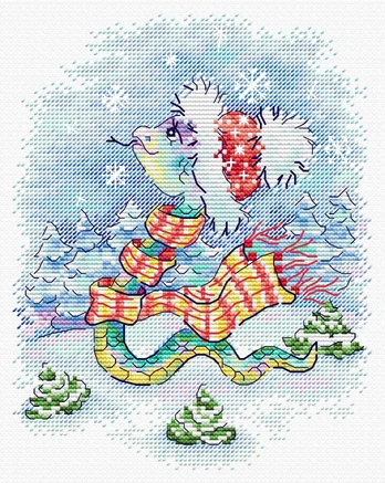 Cross stitch kit "Snow Walk" SM-793
