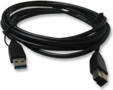 Kabelis USB Roline USB-A - USB-B 3 m Juodas (11.02.8871)