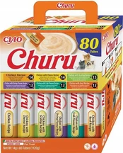 INABA CAT CHURU 80P VIŠTIENOS RECEPTAS 80x14g kaina