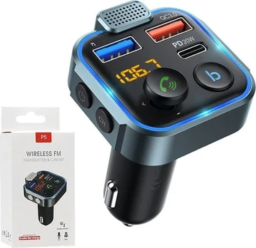 Siųstuvas FM Vega ECOBOX TRANSMITER FM 12/24 V BLUETOOTH 2 X USB + PD 20W>