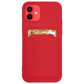 Hurtel Card Case skirtas Samsung Galaxy A32 4G, raudonas